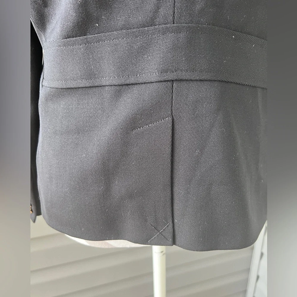 VTG- RALPH LAUREN Black 100% Wool Gold Button Crest Crown Patch Blazer Sz 12P - Picture 6 of 15